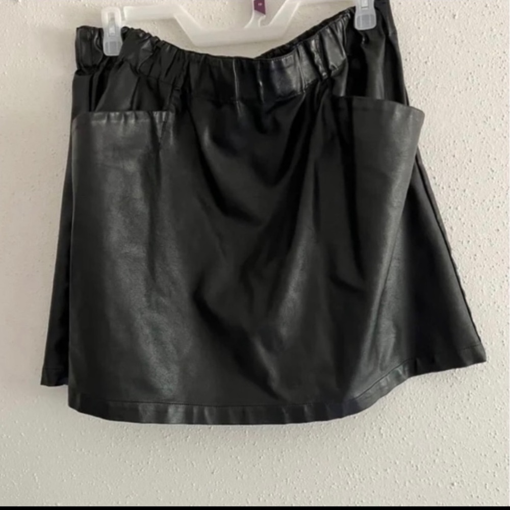 Target Plus size faux leather skirt